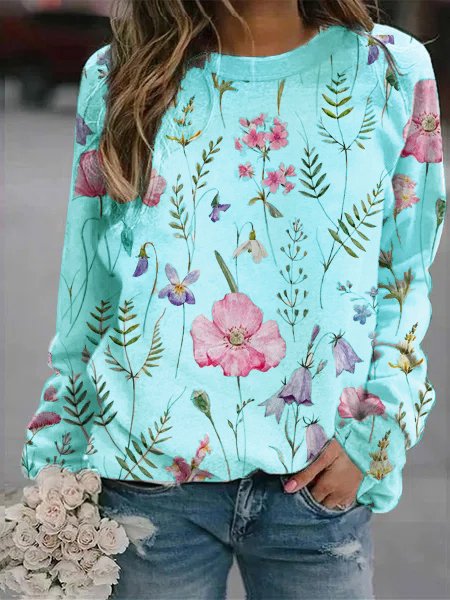 Sudadera de flores