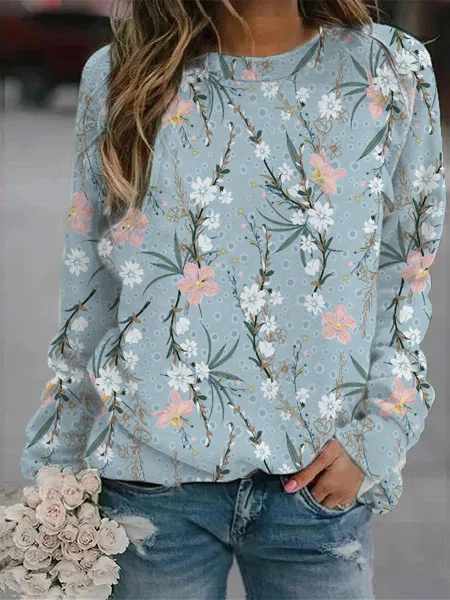 Sudadera de flores